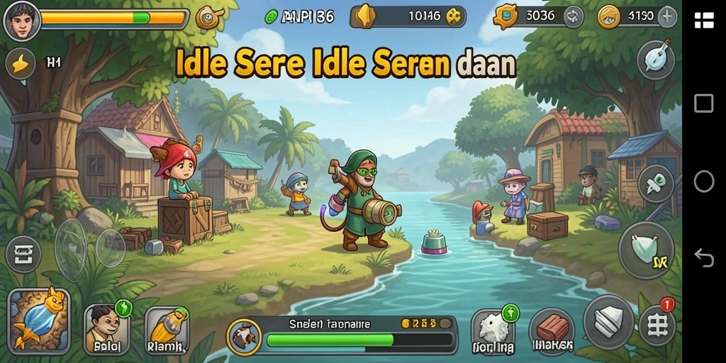 Tangkapan layar utama API36 menampilkan gameplay yang mengasyikkan dan santai.