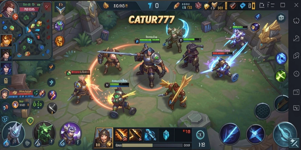 Tampilan gameplay seru dari CATUR777 dengan grafis menawan.