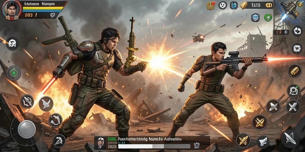 Tampilan gameplay D06 yang mendebarkan dalam aksi.