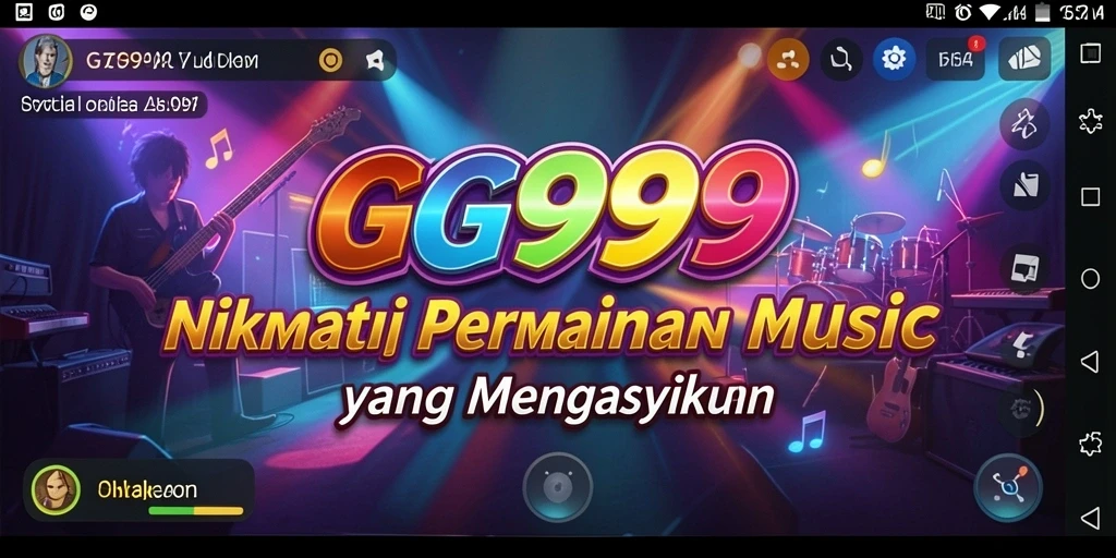 Screenshot GG999 menampilkan gameplay dinamis dan interaktif dengan musik yang menarik.