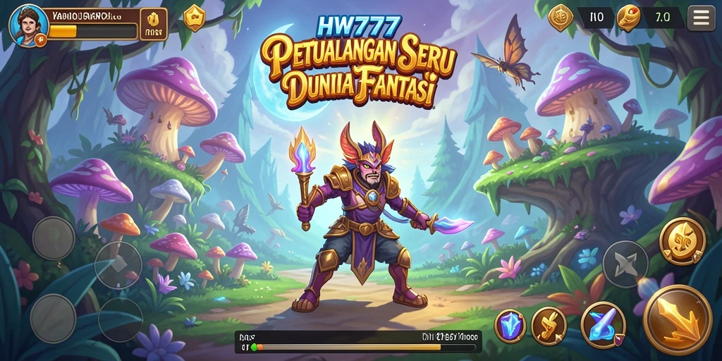 Tampilan gameplay HW777 yang menawan dengan aksi petualangan penuh tantangan.