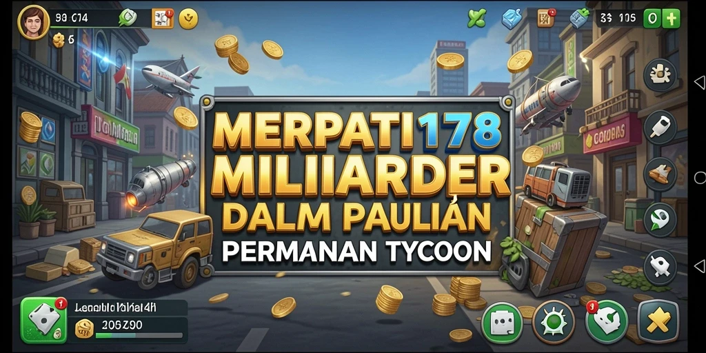 Screenshot menarik dari gameplay Tycoon MERPATI178.