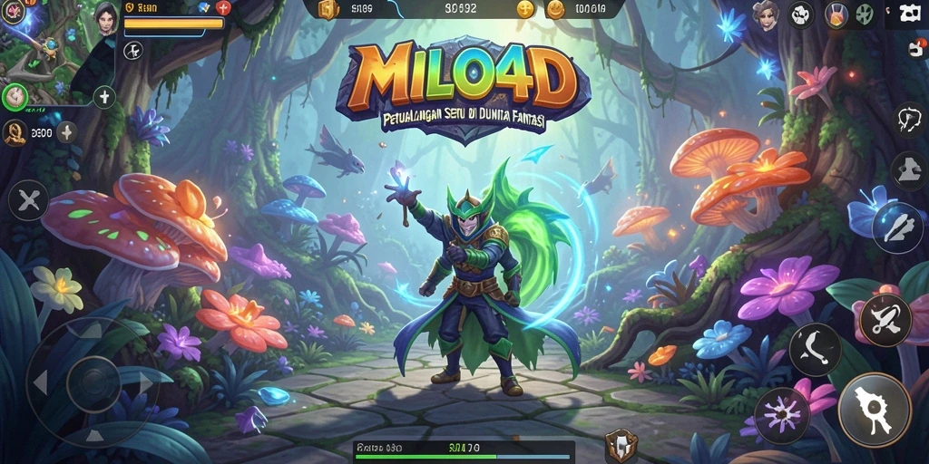 Tampilan gameplay seru di dunia fantasi MILO4D.