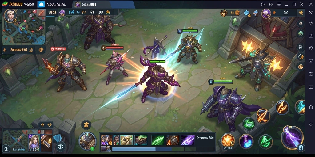 Tampilan gameplay seru dengan elemen strategi mendalam.