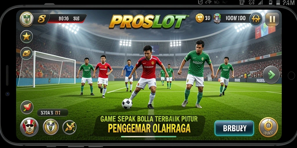 Gameplay PROSLOT yang mendebarkan dengan aksi sepak bola nyata.
