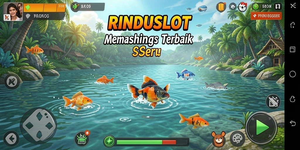 Tampilan gameplay RINDUSLOT dengan pengalaman memancing yang seru.