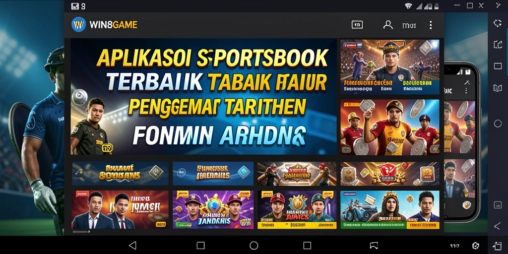 Tampilan menarik dari gameplay WIN8GAME saat taruhan olahraga.