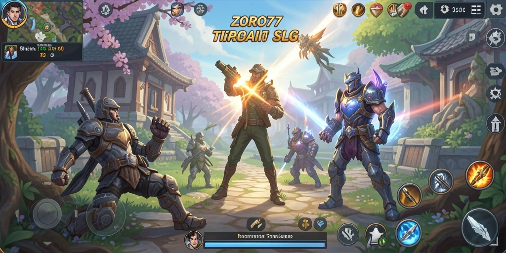 Tampilan gameplay seru ZORO77 dengan aksi strategis.